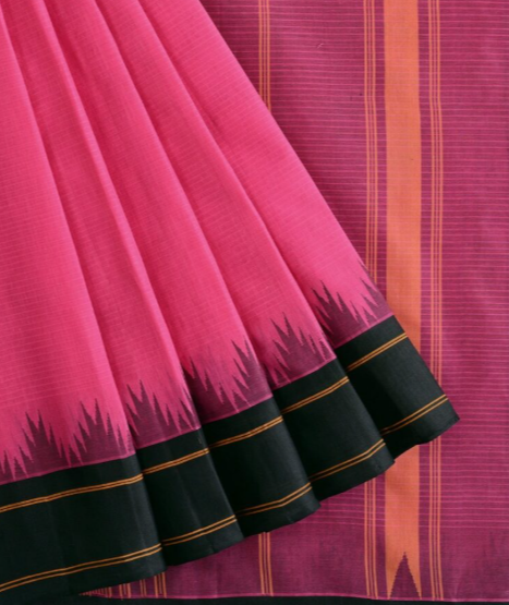 Kanchi cotton saree Pink